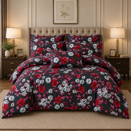 Premium Summer King Size Comforter Set - 7-Piece