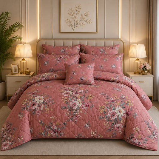 Premium Summer King Size Comforter Set - 7-Piece